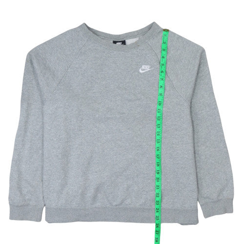 Nike Women's Grey Crew Neck Pullover Sweatshirt 1X Cotton Blend