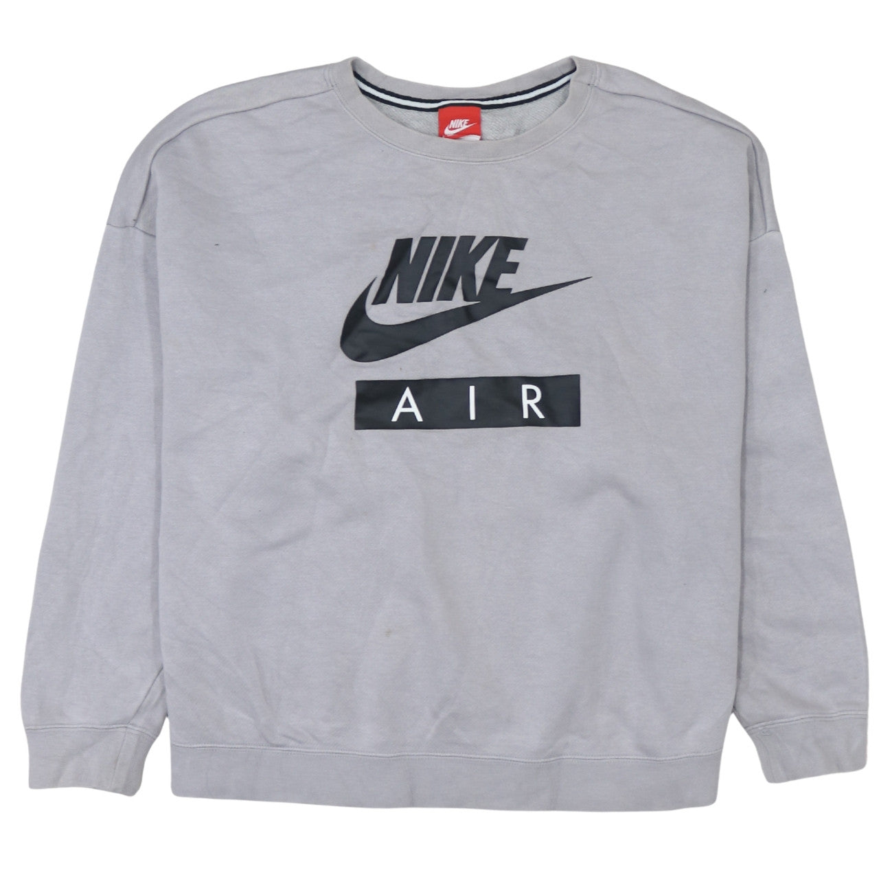 Nike Women’s Grey Air Logo Pullover Sweatshirt Size L