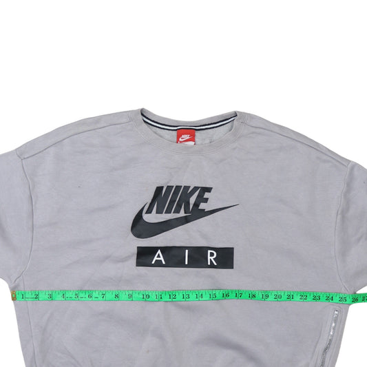 Nike Women’s Grey Air Logo Pullover Sweatshirt Size L
