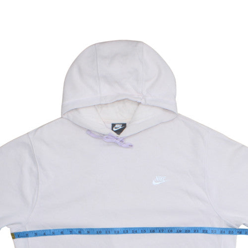 Nike Women White Pullover Hoodie XL Hooded Sweatshirt Casual