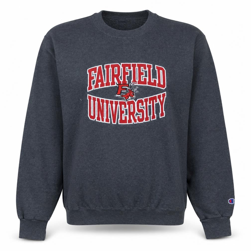 Champion Fairfield University Grey Sweatshirt Womens M Pullover Crew Neck