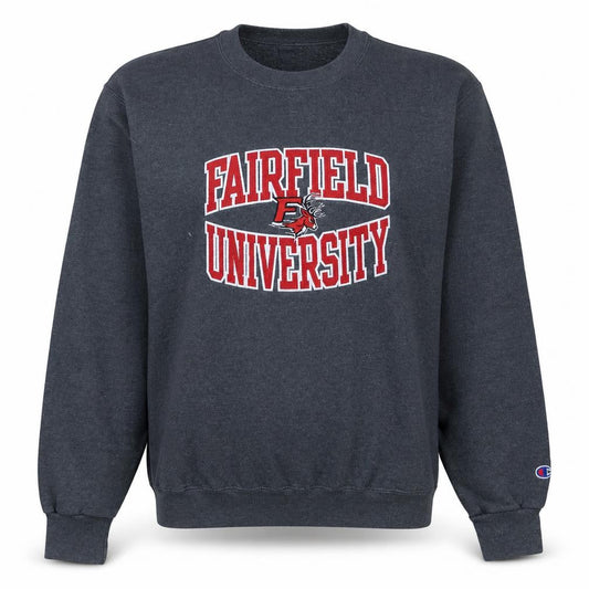 Champion Fairfield University Grey Sweatshirt Womens M Pullover Crew Neck