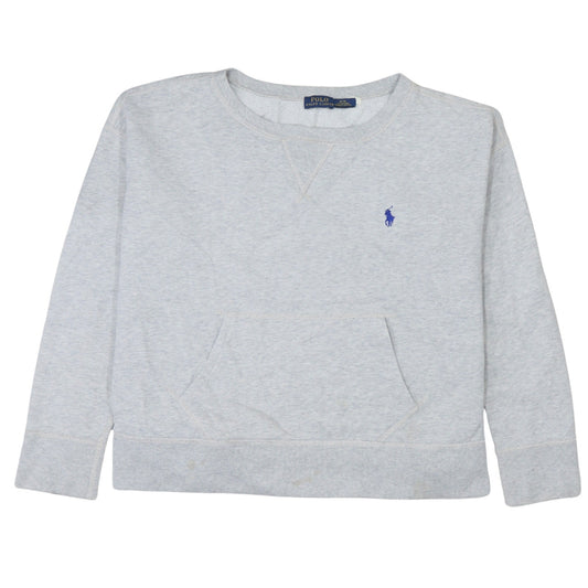 Nike Women's Grey Crew Neck Pullover Sweatshirt Small