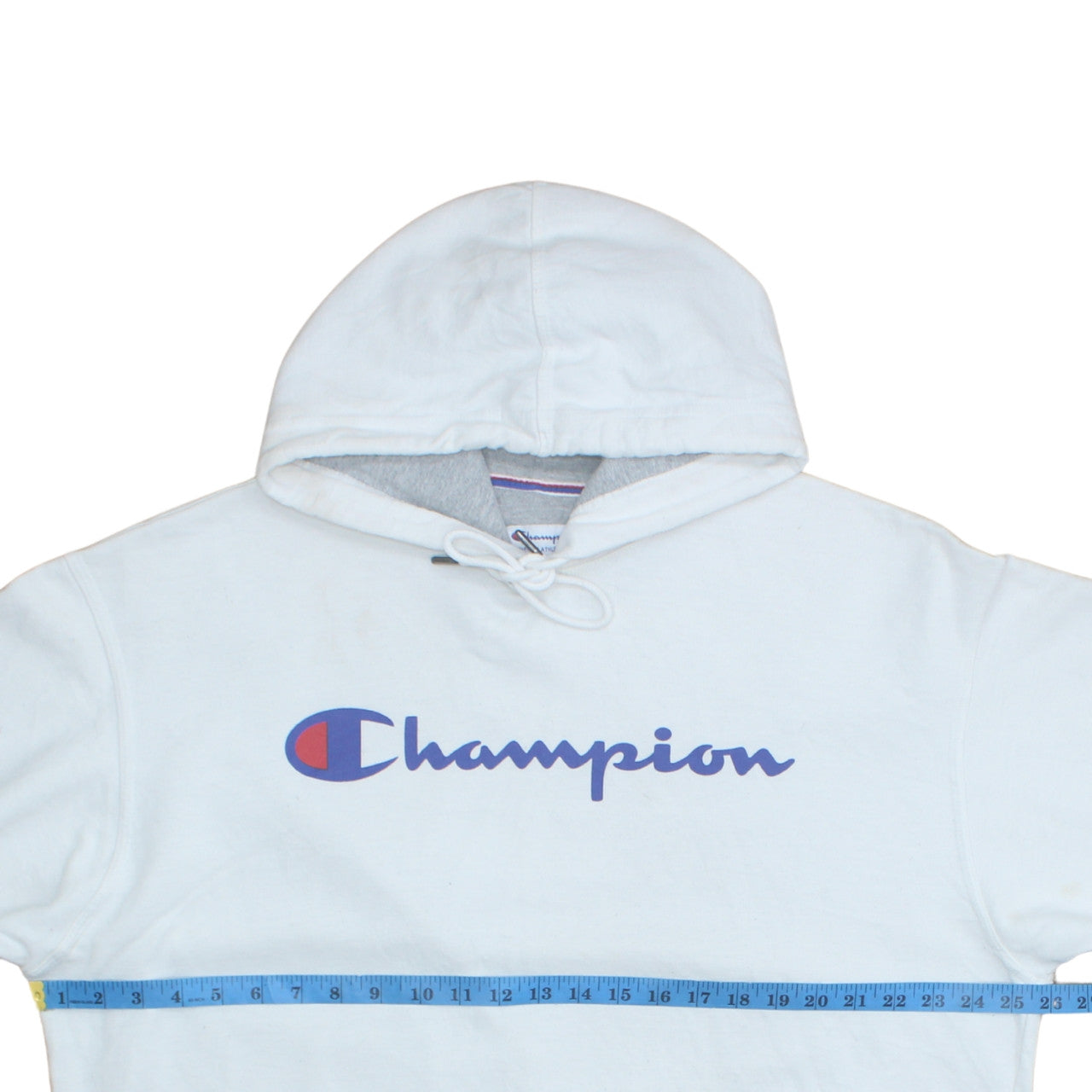 Champion Men's White XL Pullover Hoodie with Logo Print