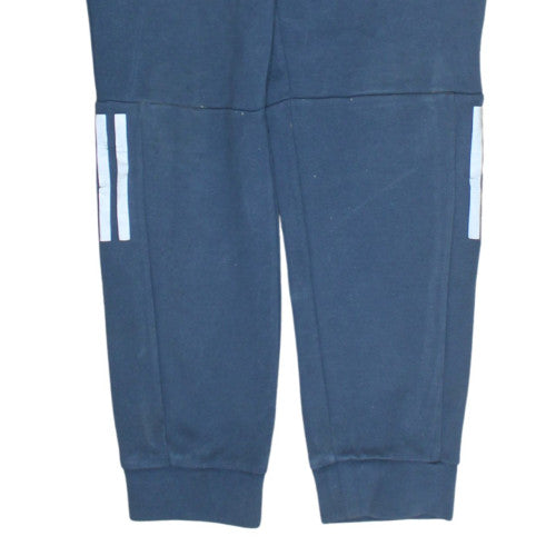 Adidas Men's Blue Jogger Trousers Regular Fit Size S