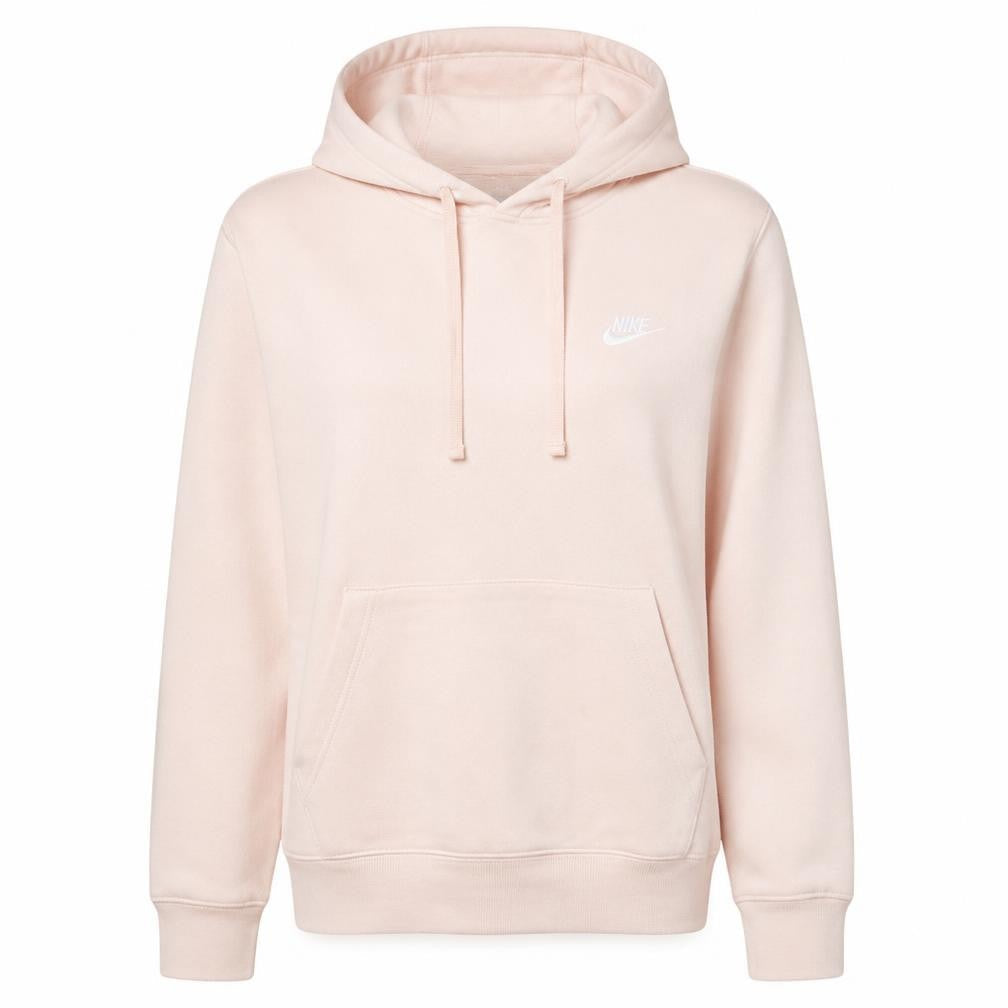 Nike Women Pink Pullover Hoodie Small Hooded Cotton Blend Sweatshirt