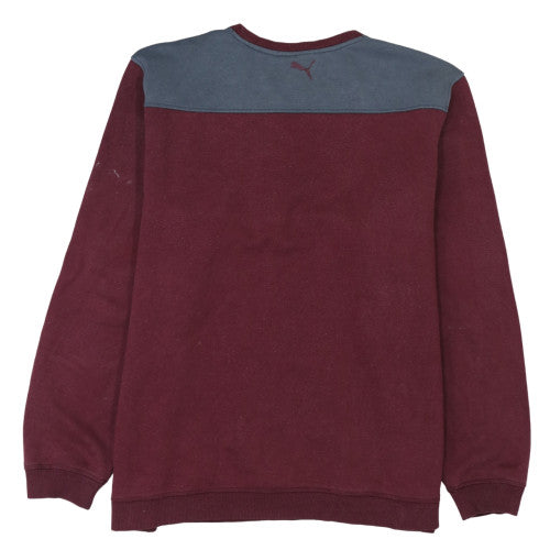 Puma Men's Red 2XL Pullover Sweatshirt Crew Neck Warm Cell Fleece