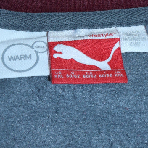 Puma Men's Red 2XL Pullover Sweatshirt Crew Neck Warm Cell Fleece