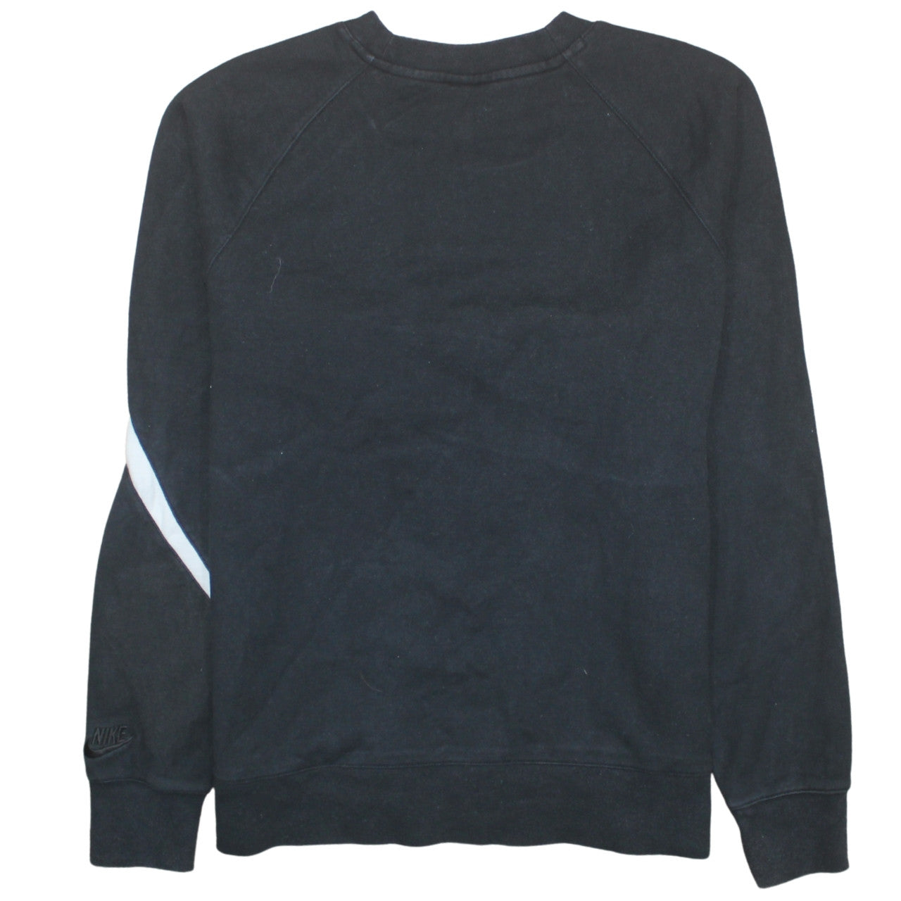 Nike Women Black Large Pullover Sweatshirt Crew Neck Cotton Blend