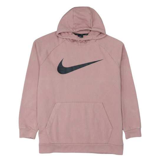 Nike Womens Pink Dri-Fit Pullover Hoodie XL Relaxed Fit Sweatshirt
