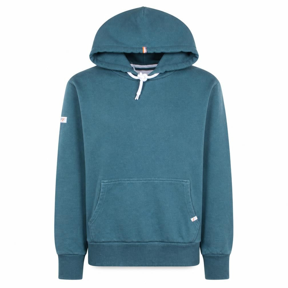 Superdry Women's Teal Pullover Hoodie Size M Cotton Blend Warm Blue Sweatshirt