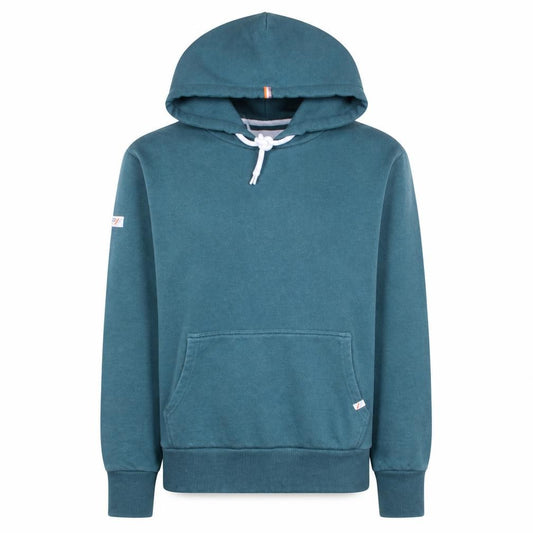 Superdry Women's Teal Pullover Hoodie Size M Cotton Blend Warm Blue Sweatshirt