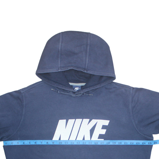 Nike Womens Navy Blue XL Pullover Hoodie Sweatshirt Cotton Blend