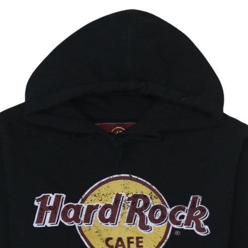 Hard Rock Cafe Paris Women's Black Pullover Hoodie Small Cotton Blend