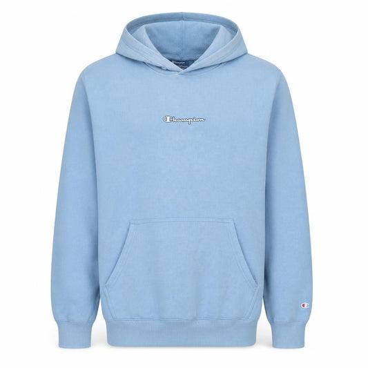 Champion Men's Blue XL Pullover Hoodie Fleece Logo Sweatshirt