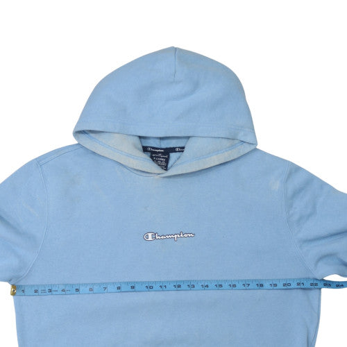 Champion Men's Blue XL Pullover Hoodie Fleece Logo Sweatshirt