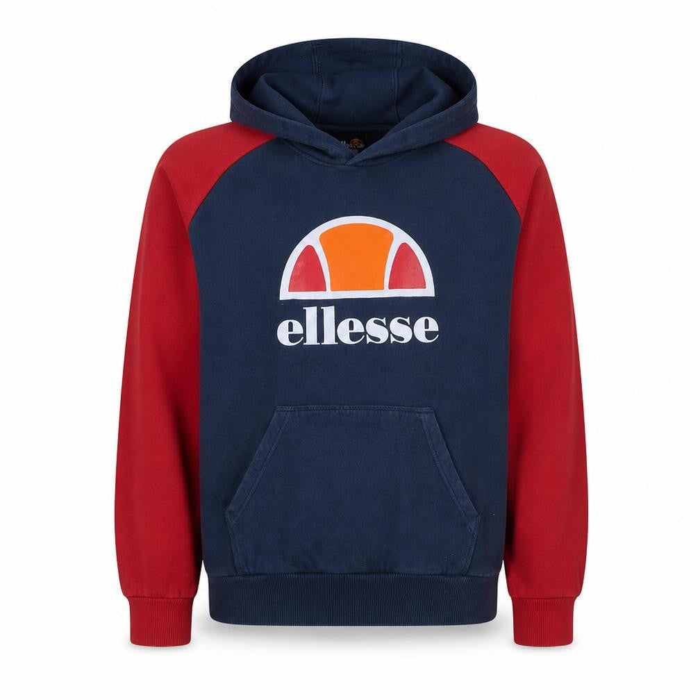Ellesse Boys Blue & Red Pullover Hoodie 13-14 Years Graphic Logo Design