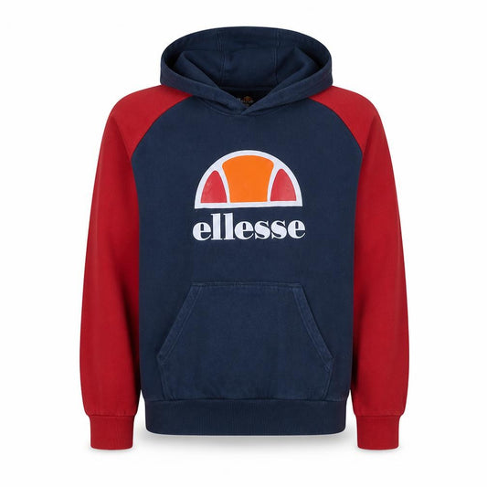 Ellesse Boys Blue & Red Pullover Hoodie 13-14 Years Graphic Logo Design