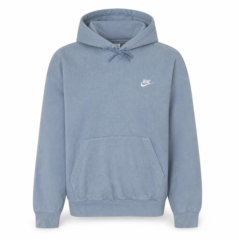 Nike Women's Blue Pullover Hoodie Size M Cotton Blend Sweatshirt