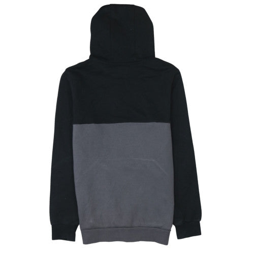 Adidas Boys Black & Grey Pullover Hoodie Size 15-16 Years Regular Fit