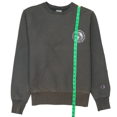 Champion Mens Grey Small Pullover Sweatshirt Crew Neck Logo