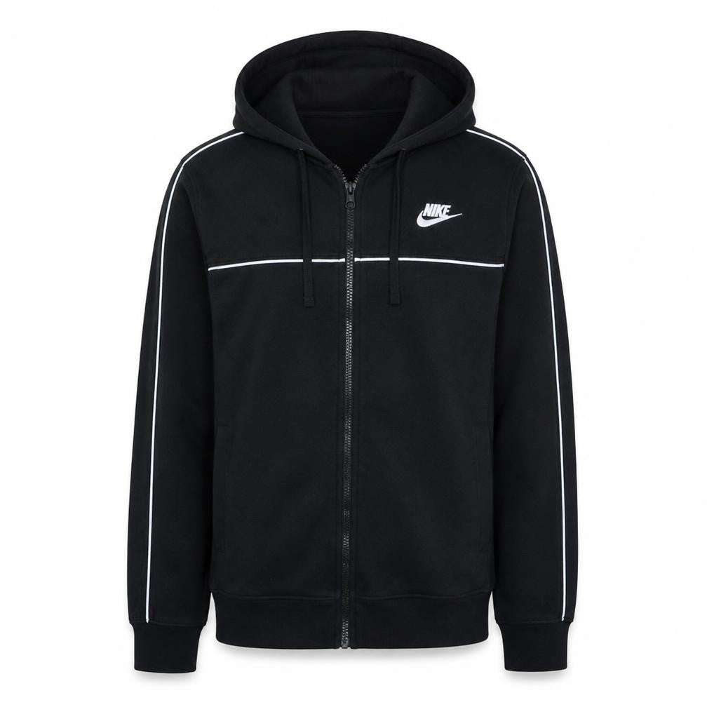 Nike Men's Black Full Zip Hoodie M Regular Fleece Sportswear