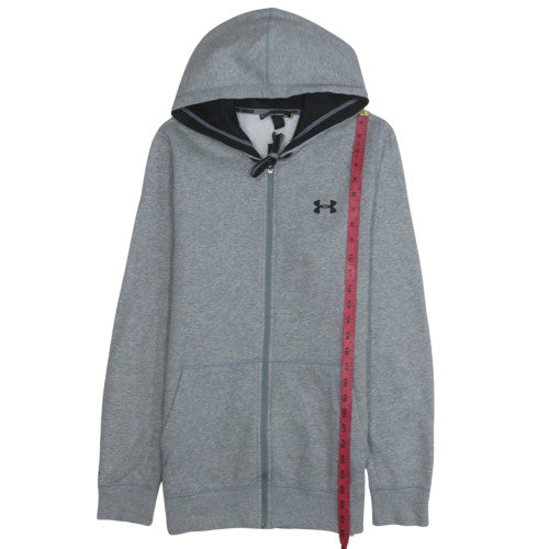 Under Armour Men's Grey Full Zip Hoodie Size S Fleece Sportswear