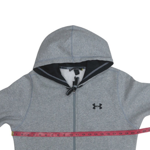 Under Armour Men's Grey Full Zip Hoodie Size S Fleece Sportswear