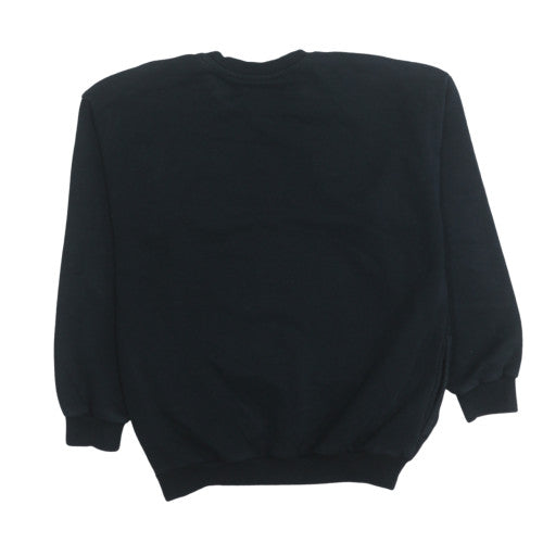 Adidas Women Black Size 8 Pullover Crew Neck Sweatshirt