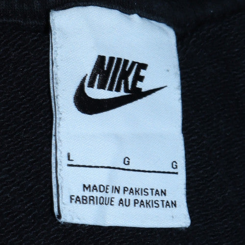Nike Men's Black L Pullover Crew Neck Logo Sweatshirt