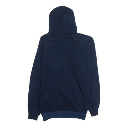 adidas Men's Blue Full Zip Hoodie M Logo Sports Casual Sweatshirt