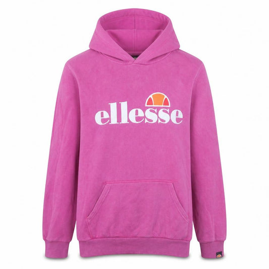 Ellesse Girls Pink Pullover Hoodie 13-14 Years Cotton Blend Logo Sweatshirt
