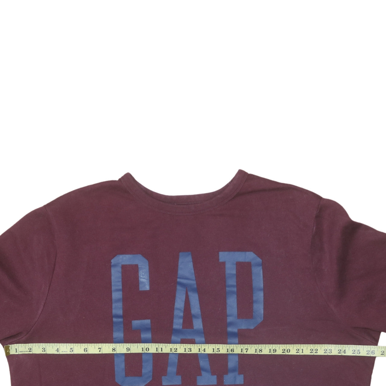 GAP Womens Burgundy Logo Pullover Sweatshirt XL Cotton Blend