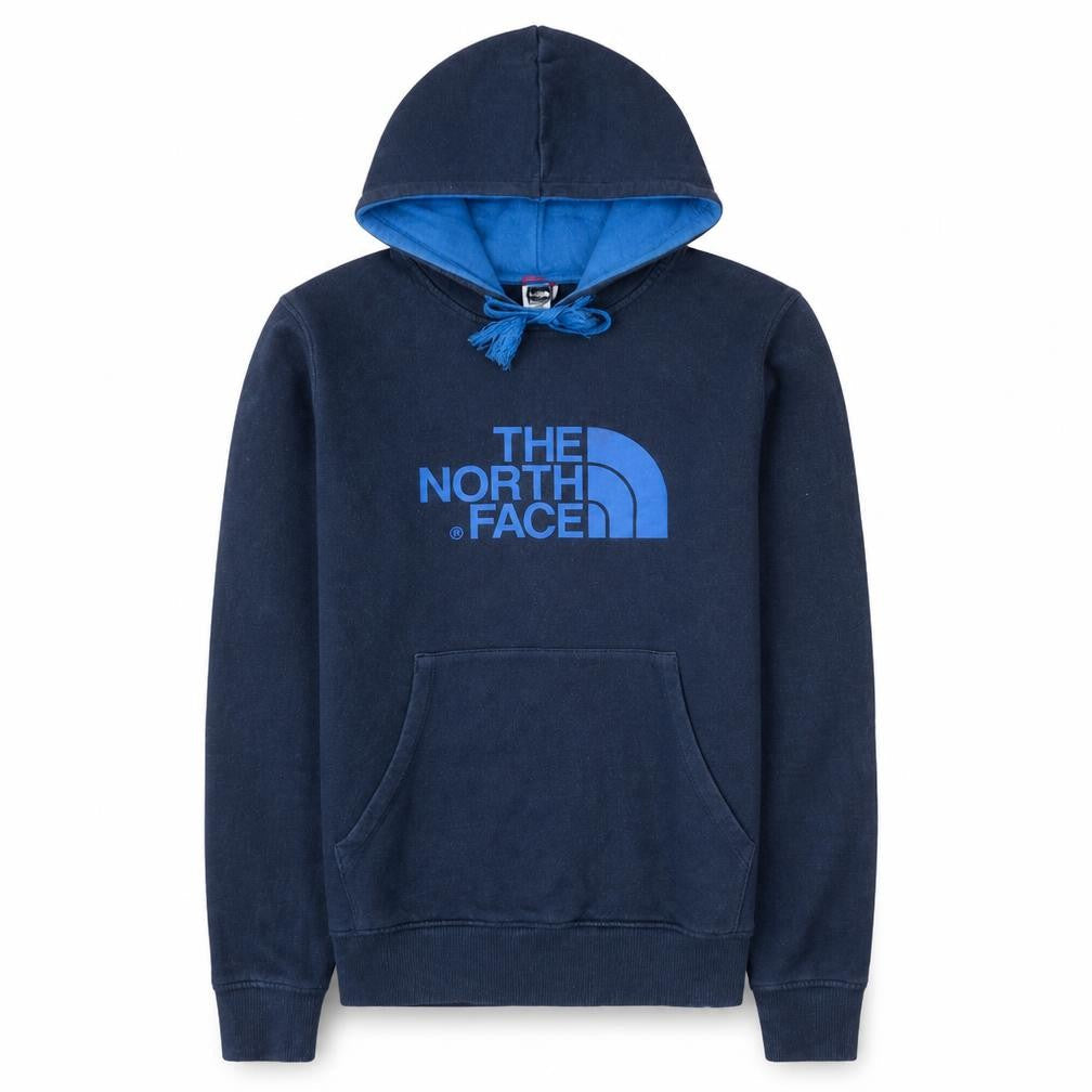 The North Face Men's Blue Pullover Hoodie XS Logo Outdoor Fleece