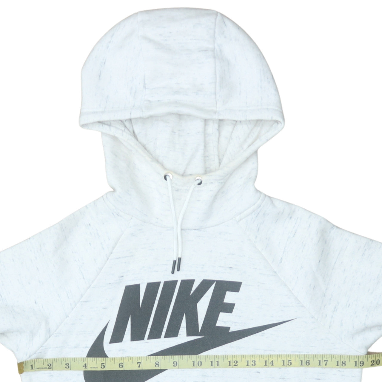 Nike Men's White XS Pullover Hoodie with Logo Graphic Print