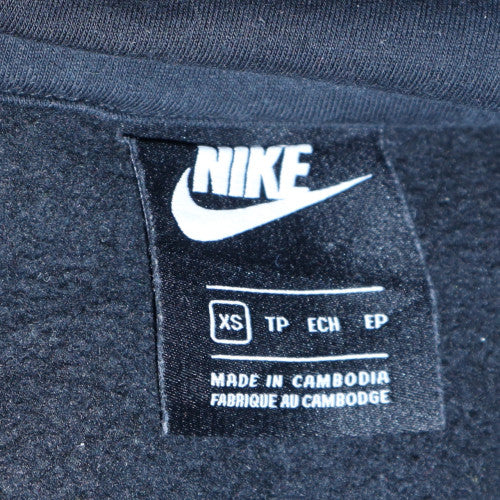 Nike Women Black Gold Logo Pullover Hoodie XS