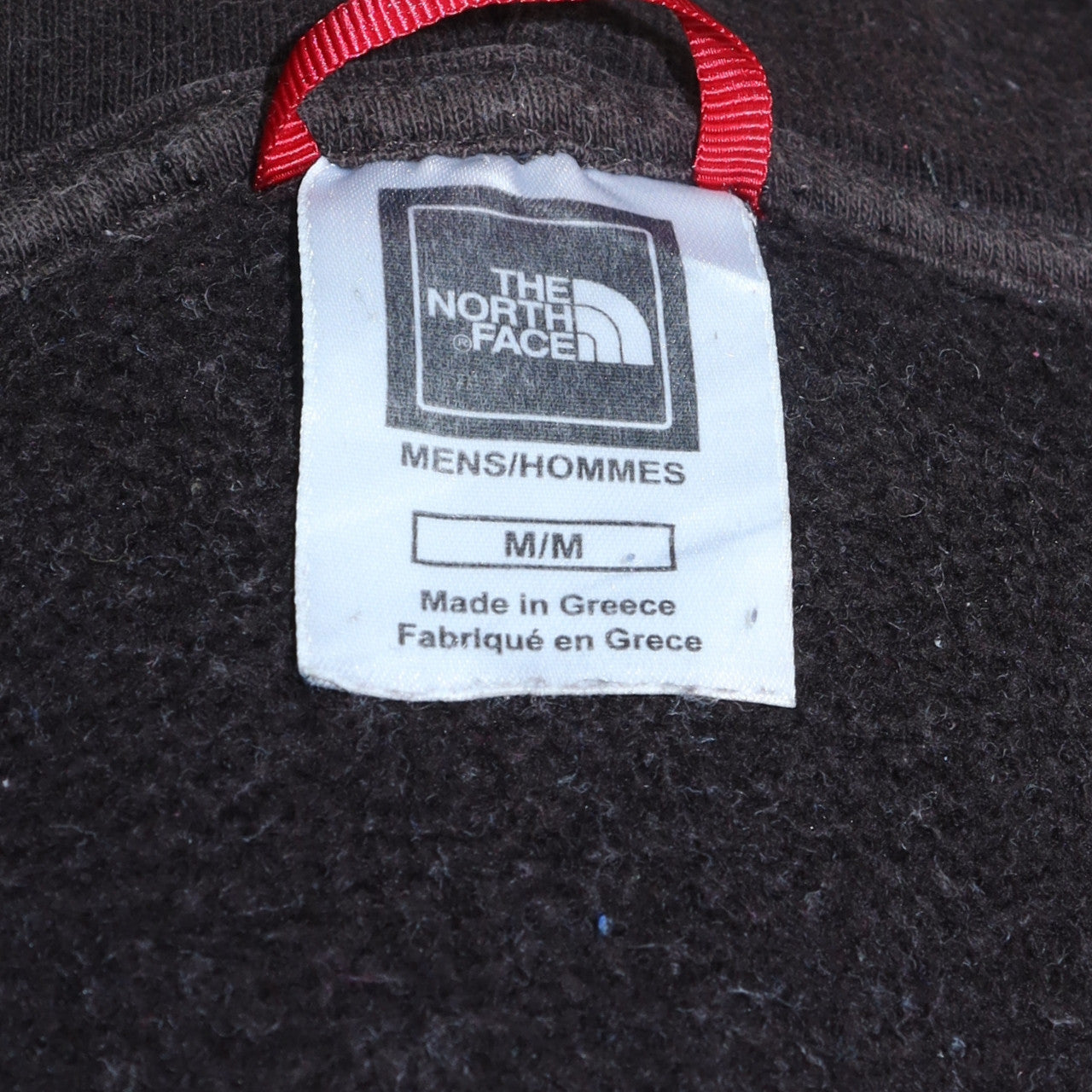 The North Face Men Brown Full Zip Hoodie M Cotton Fleece Outdoor