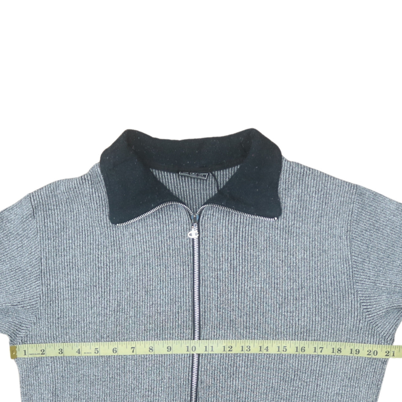 Champion Men's Grey Full Zip Knit Jacket Size M Athleisure