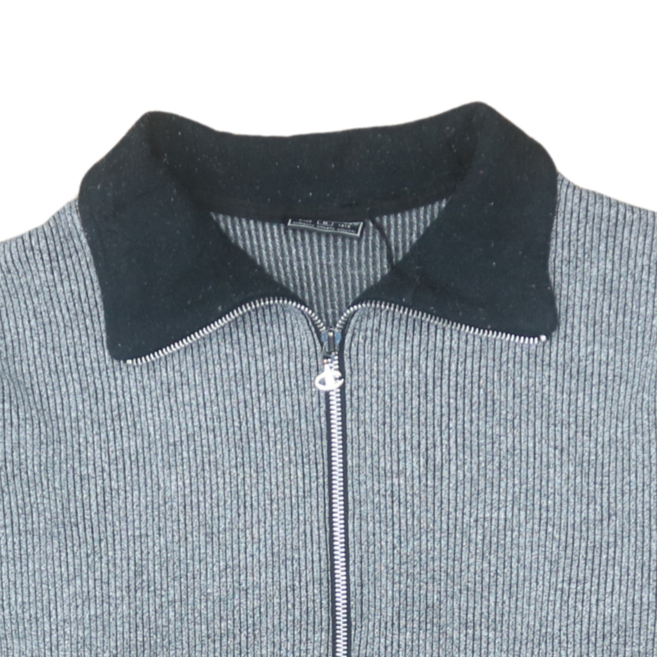 Champion Men's Grey Full Zip Knit Jacket Size M Athleisure