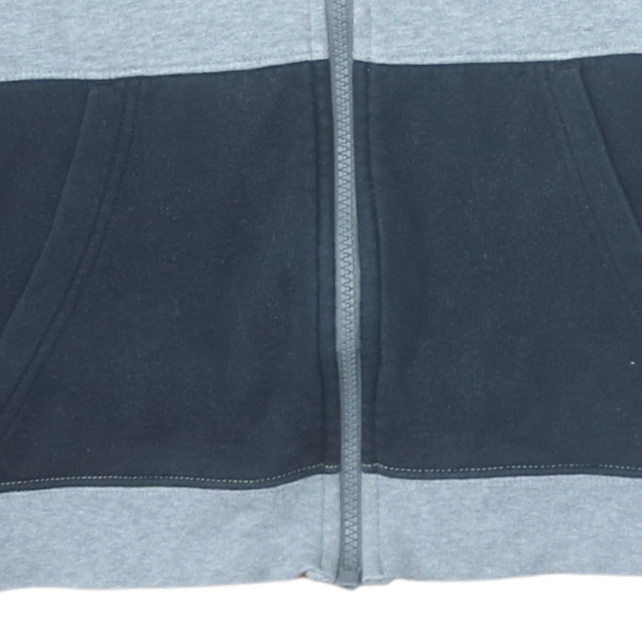 Nike Boys Grey Colourblock Full Zip Hoodie XL 13-15 Years Fleece