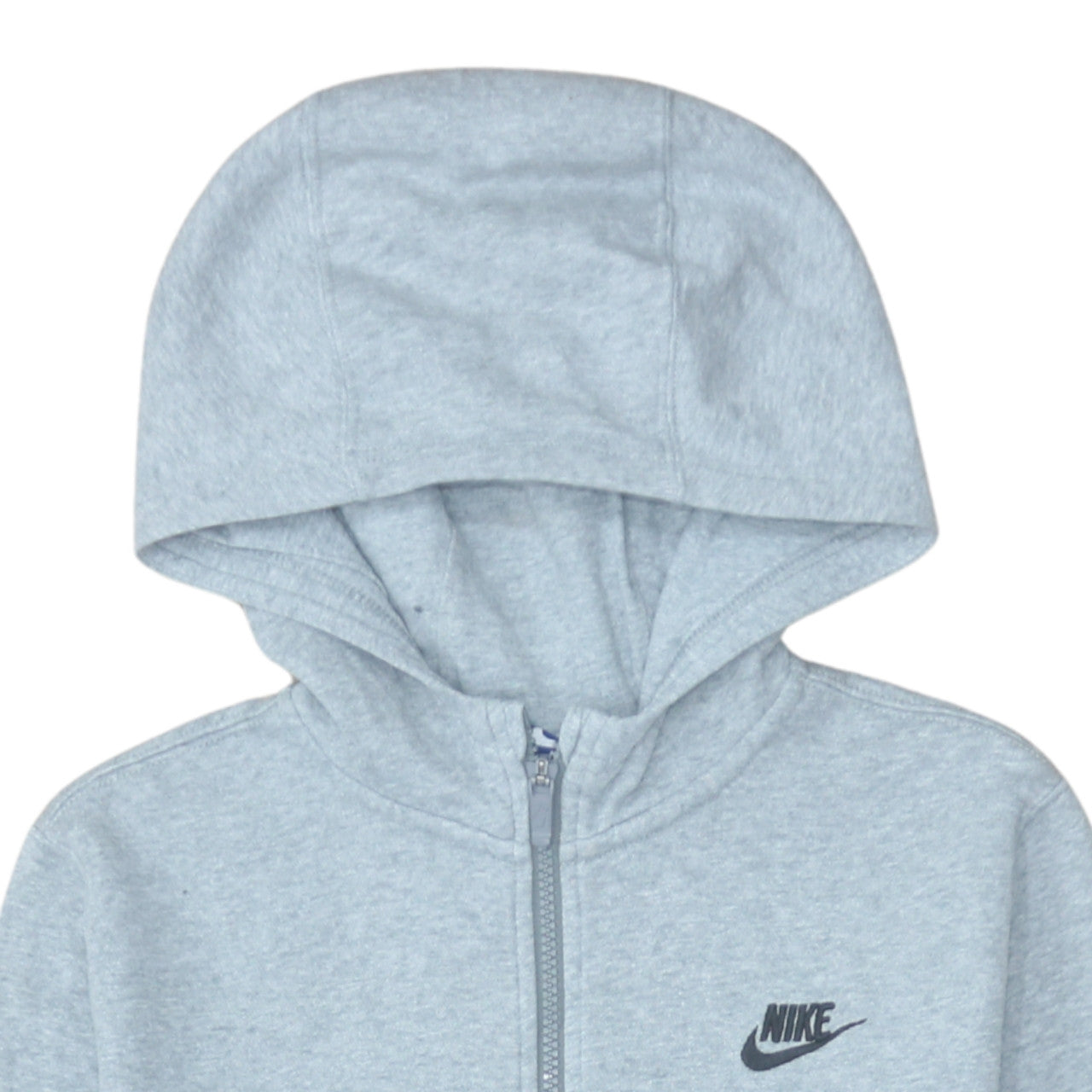 Nike Boys Grey Colourblock Full Zip Hoodie XL 13-15 Years Fleece