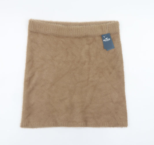 Hollister Women's Beige Ultra High-Rise Mini Skirt Size M