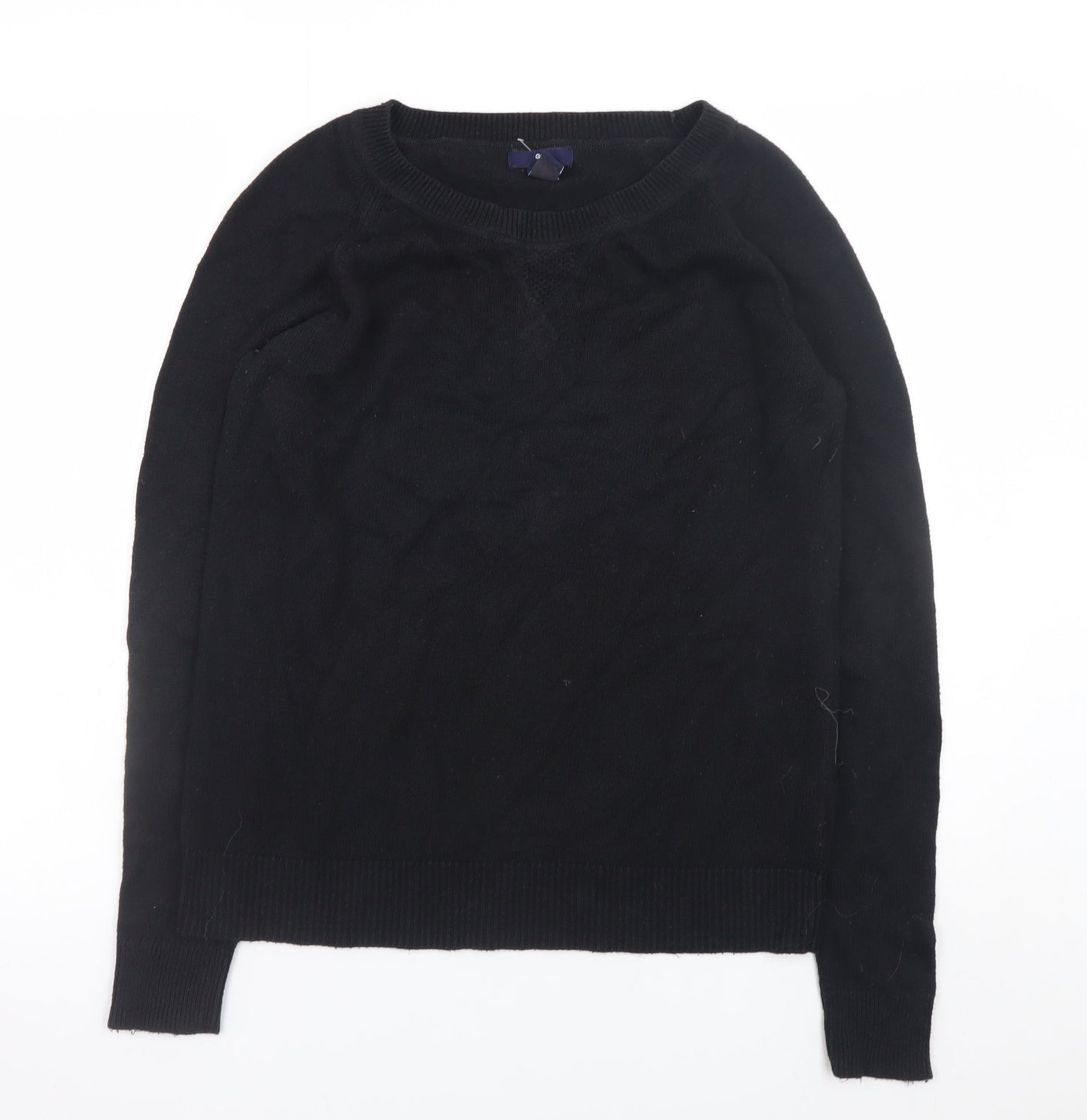 Gap Men's Black Cotton Knit Crew Neck Pullover Jumper Size M