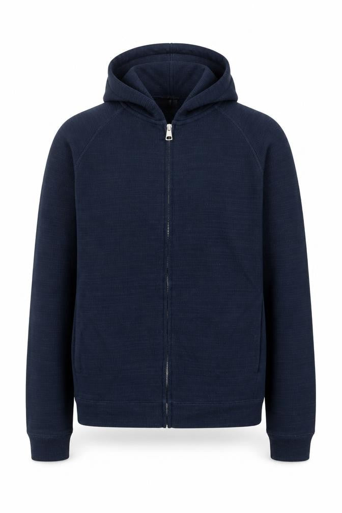 NEXT Mens Blue XS Full Zip Hoodie Lightweight Jersey