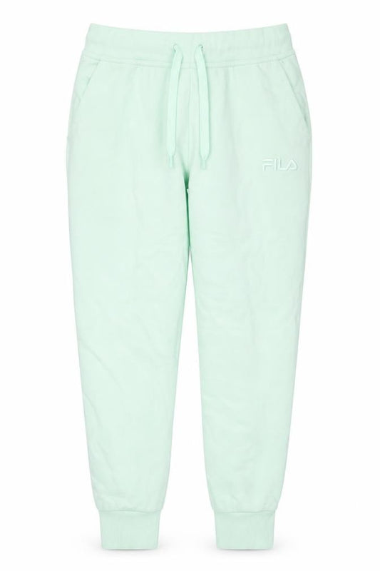 Fila Womens Green Jogger Trousers M Cotton Blend Logo Stretch