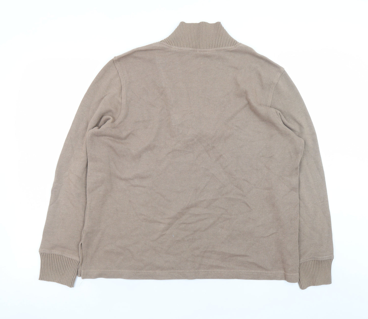 Rebecca Malone Women Beige L Knit Pullover Jumper with Buckle Detail