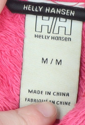 Helly Hansen Women's Pink Fleece Full Zip Hoodie Jacket Size M