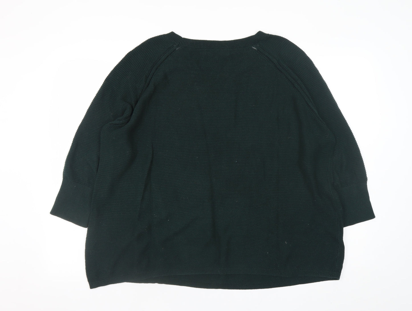 Vero Moda Womens Green L Relaxed Knit Pullover Jumper
