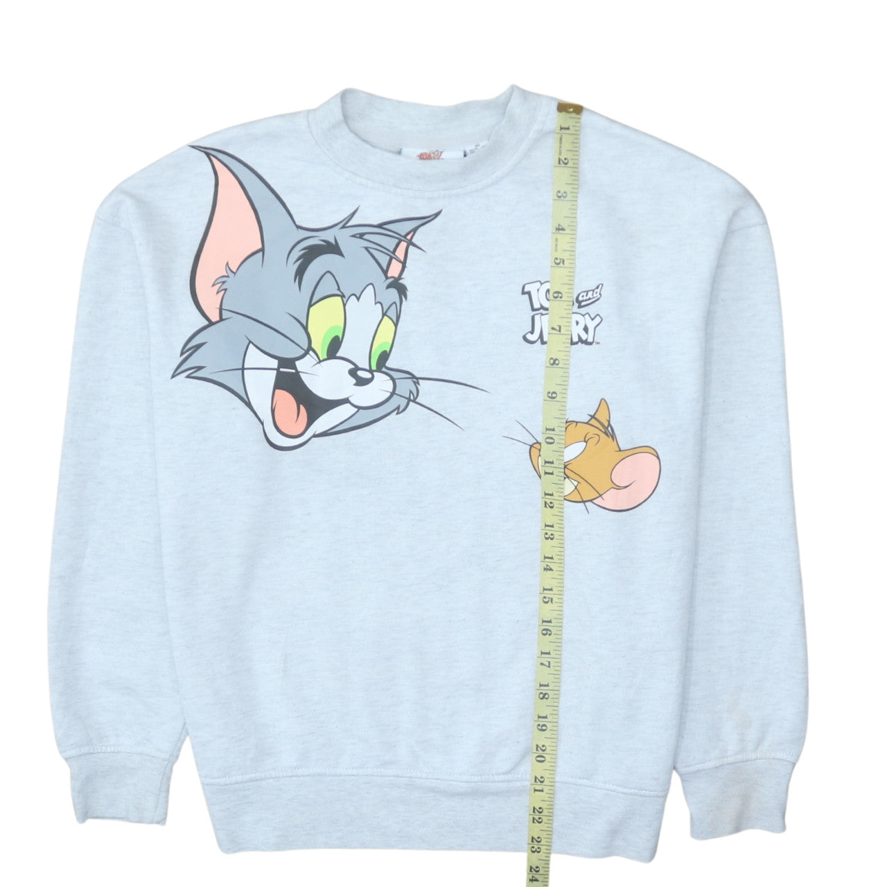 Primark Women’s Light Grey Tom and Jerry XS Pullover Sweatshirt