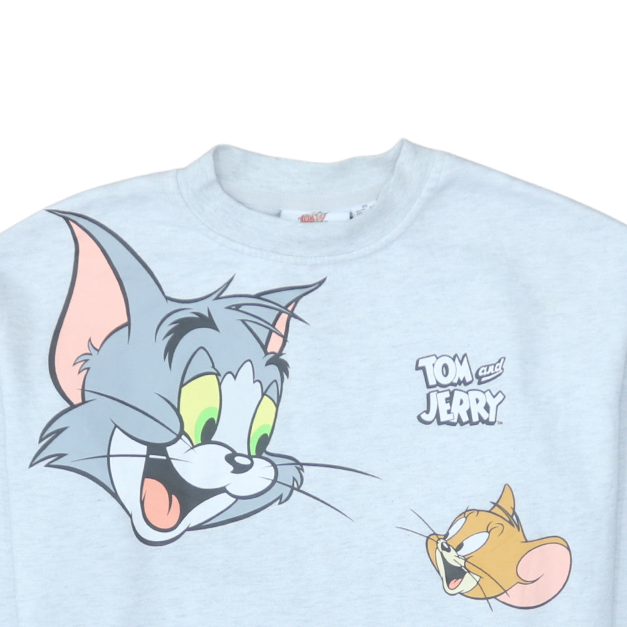 Primark Women’s Light Grey Tom and Jerry XS Pullover Sweatshirt